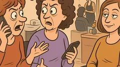 Vic: Razgovaraju žene kod frizerke...