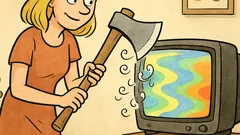 Vic: Zašto plavuša drži sjekiru kraj televizora?