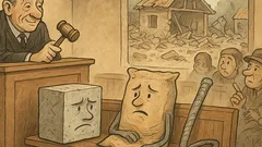 Vic: Blok, cement i armatura na sudu