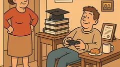 Vic: Uči, sine, da ne bi radio!