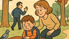 Vic: Plače mali Ivica u parku...