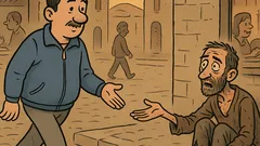 Vic: Prolazi Mujo pored prosjaka